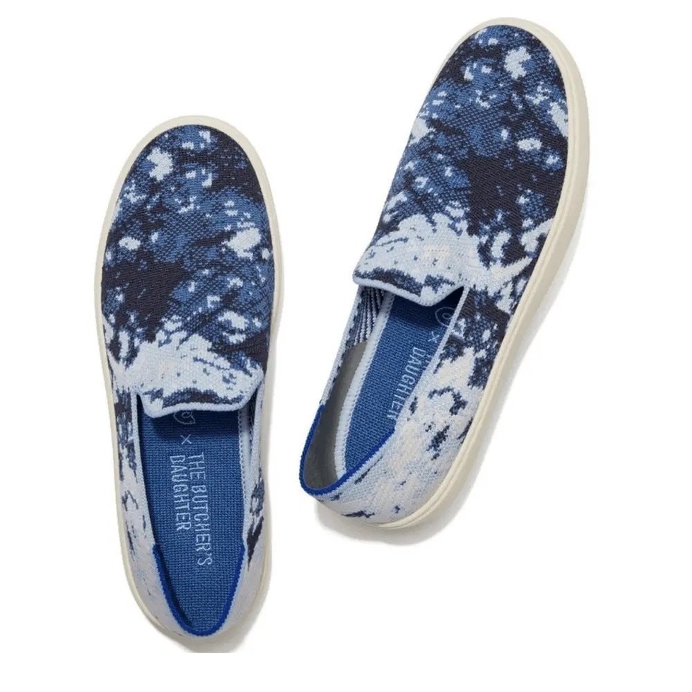 Rothy's x The Butcher's Daughter Shibori Sneakers Size 9.5 Limited Edition